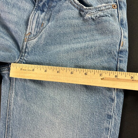 American Eagle Jean Women 27x30* 90s Low Rise Skinny Kick Boot Blue Denim Tag 0R - Picture 14 of 16